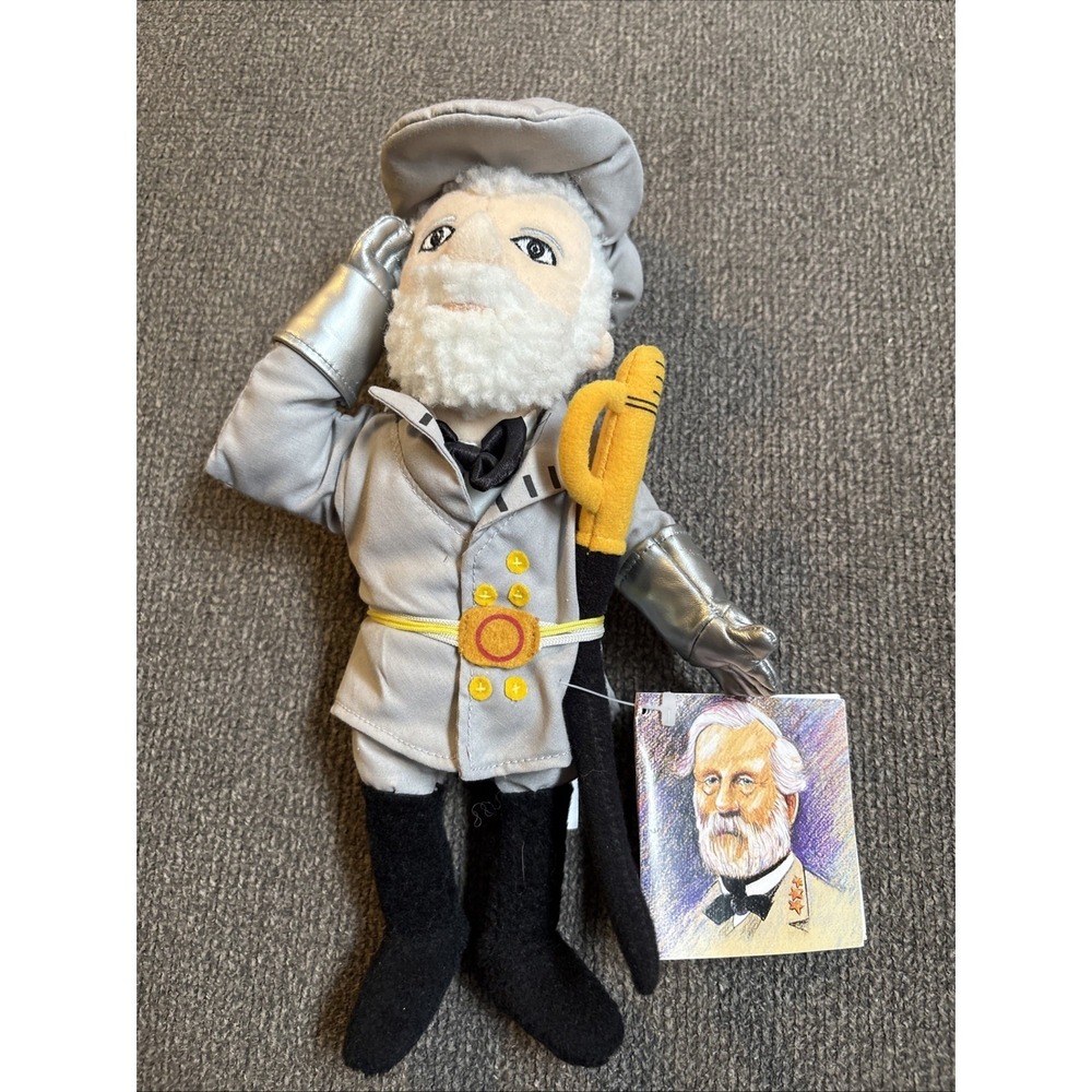 Robert E Lee  Historical Plush Doll Famous Be'an Collectible Creation Station